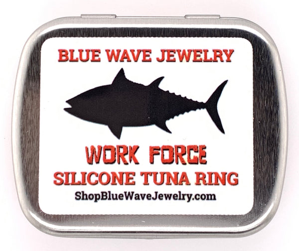Gray Light Silicone Tuna Ring