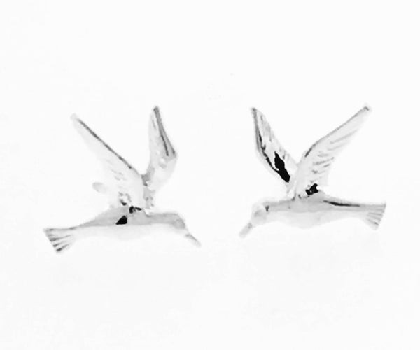 Silver Reef Collection tern bird stud earrings