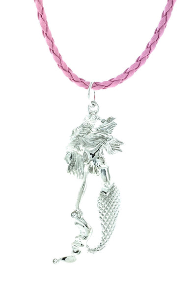 Silver mermaid necklace