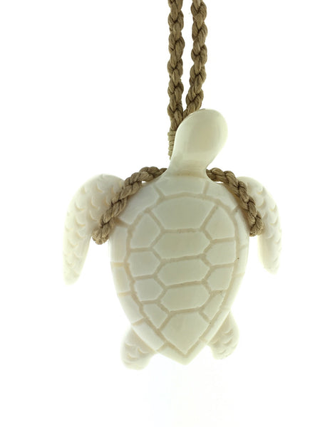 Hawaiian bone turtle necklace